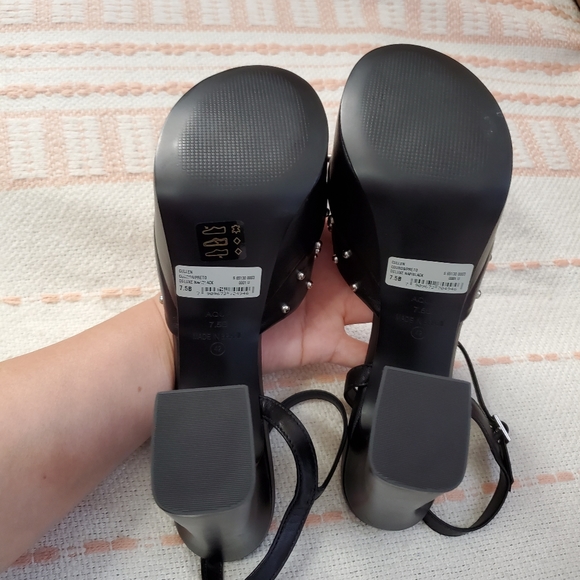 BNIB AQUA Cullen Platform Ankle Strap Studded Sandals - 7.5 - Picture 10 of 12